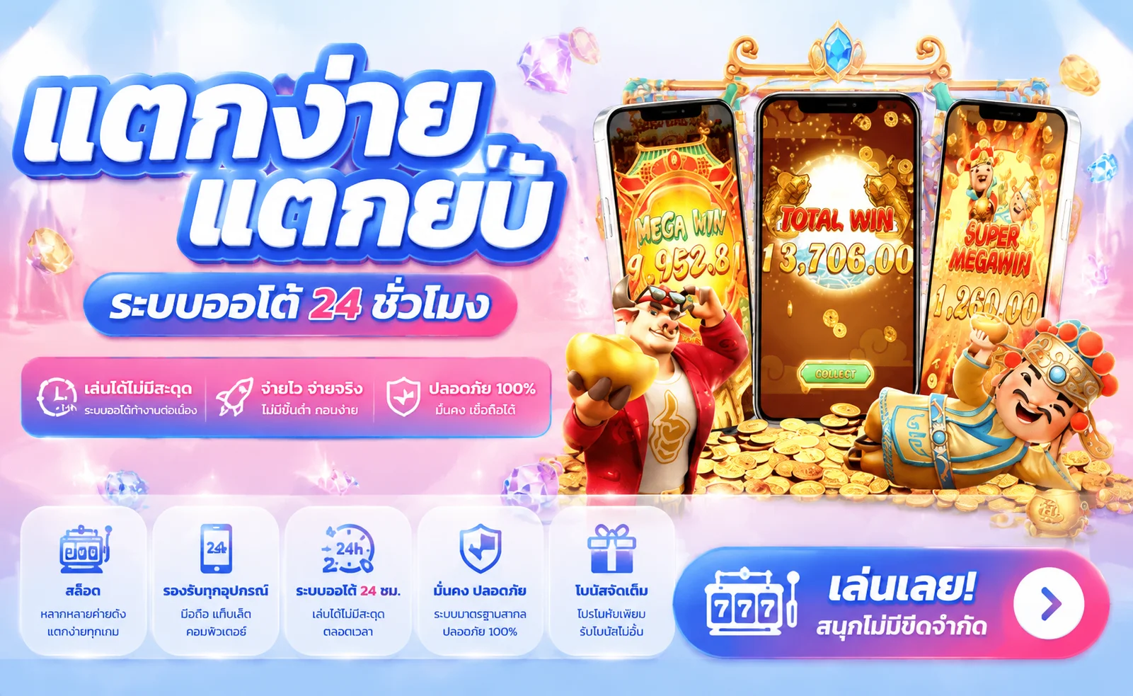 สล็อตออนไลน์ RUAY รวมเกมสล็อตค่ายดังครบทุกค่าย