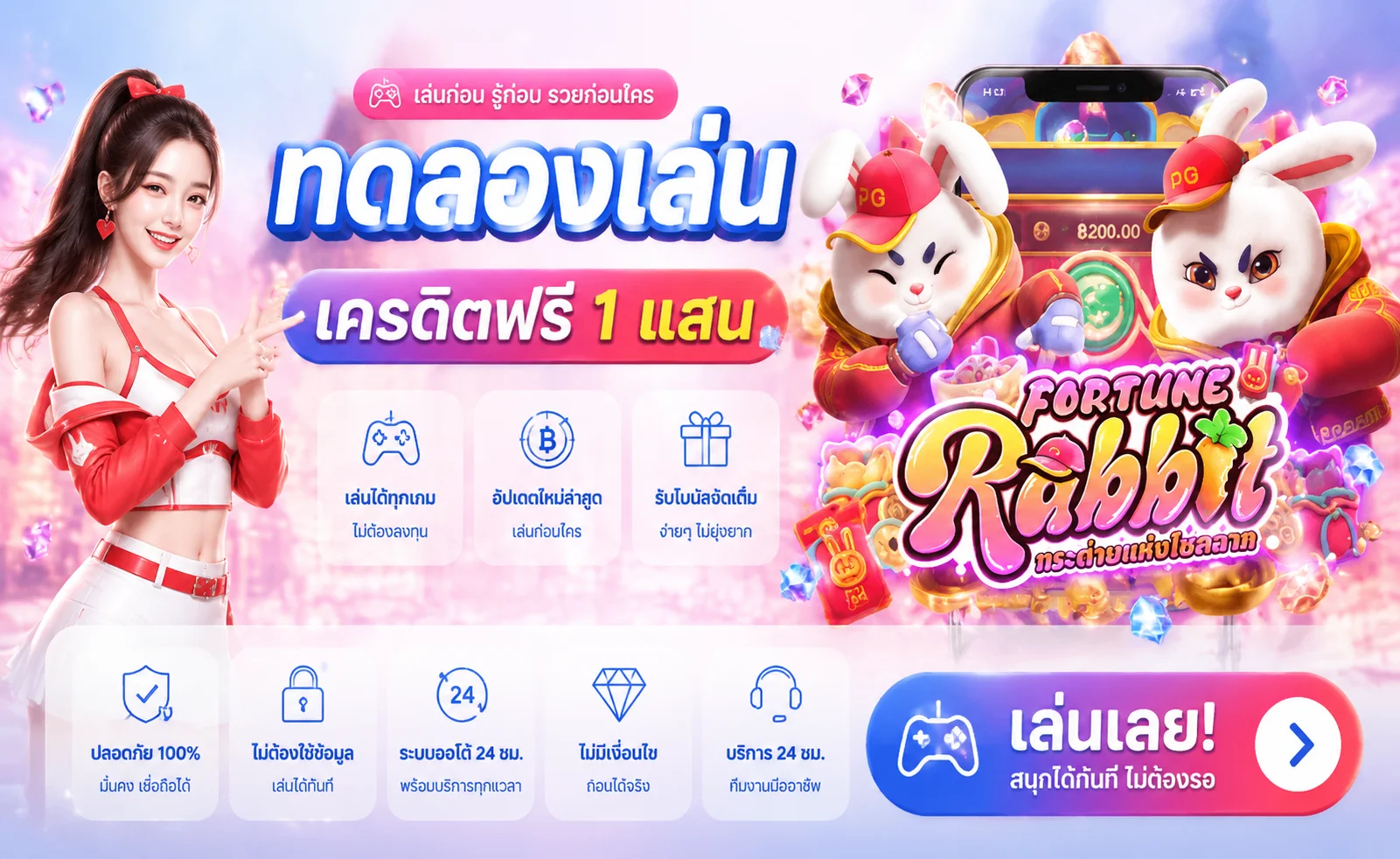 ทดลองเล่นสล็อต RUAY ฟรีไม่ต้องสมัคร ครบทุกค่าย